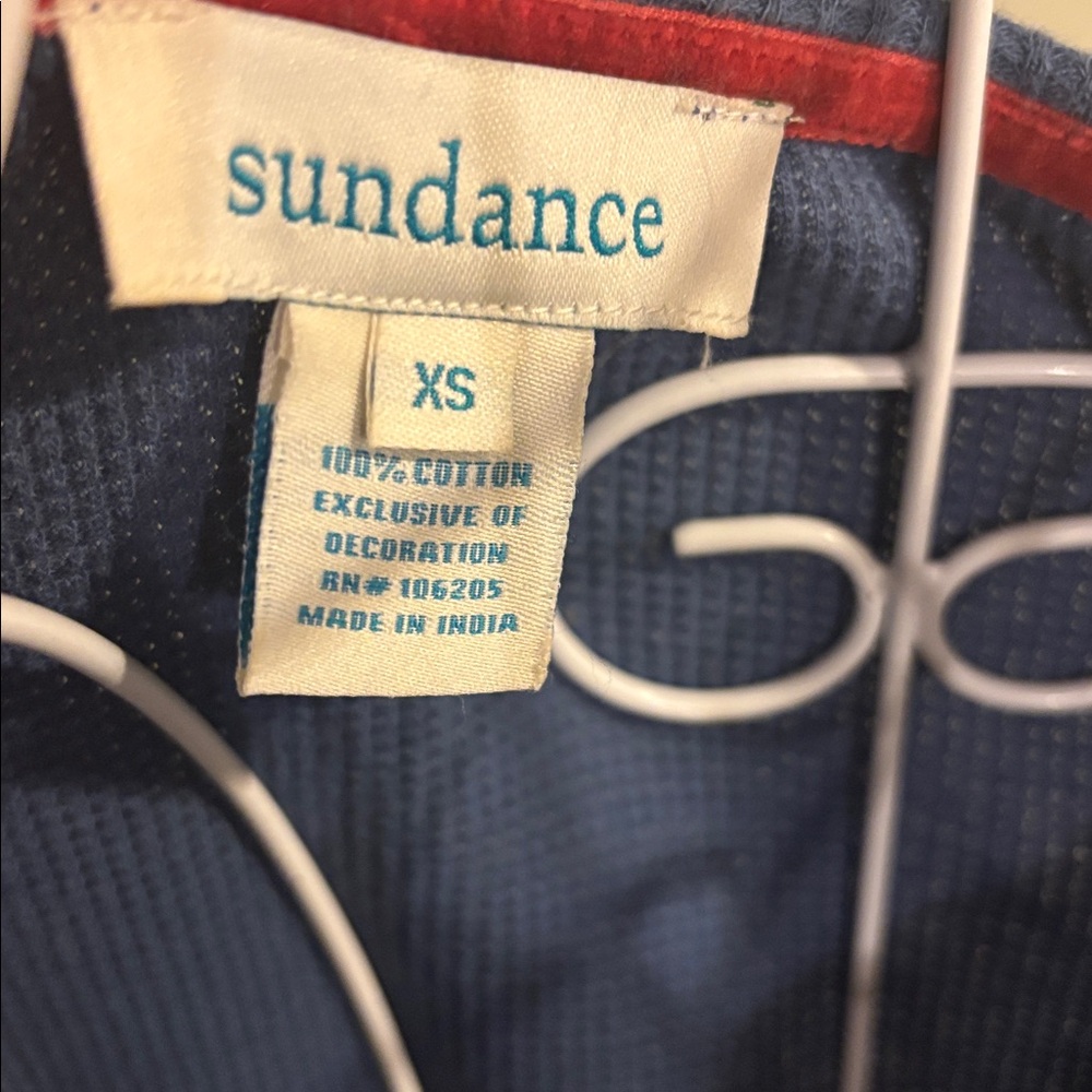 Sundance Caitlyn Waffleknit Henley Size XS - Picture 2 of 3